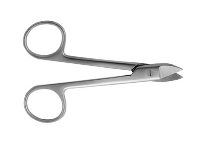 Crown Scissors 4.5" - Curved, Serrated  